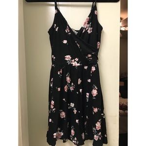 Garage super soft black pink & white floral romper